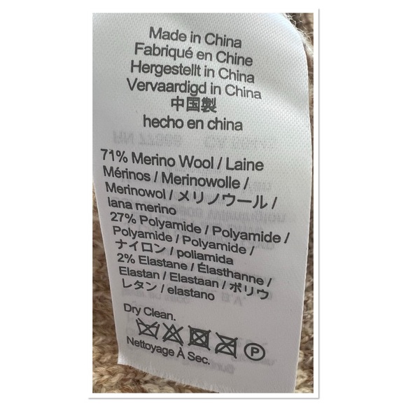 J. Crew Space-Dyed Wrap Merino Wool Blend Sweater-Skirt Sz S - Picture 6 of 7